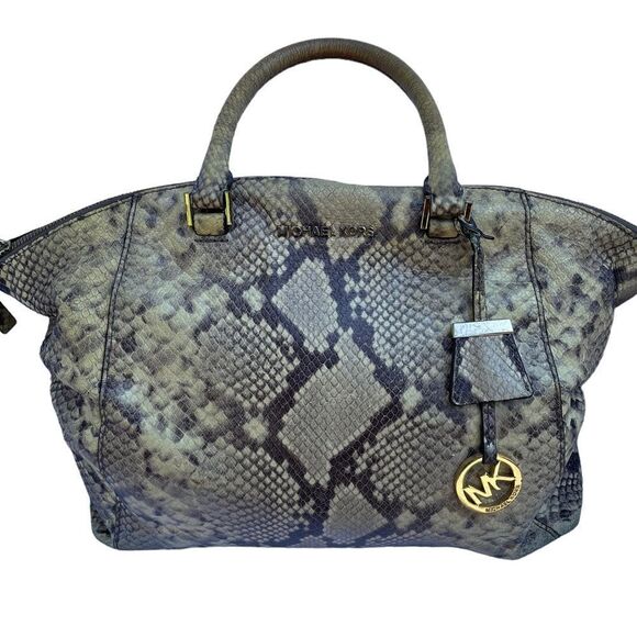 Michael Kors Snakeskin Handbag Shoulder Bag. - Picture 1 of 12